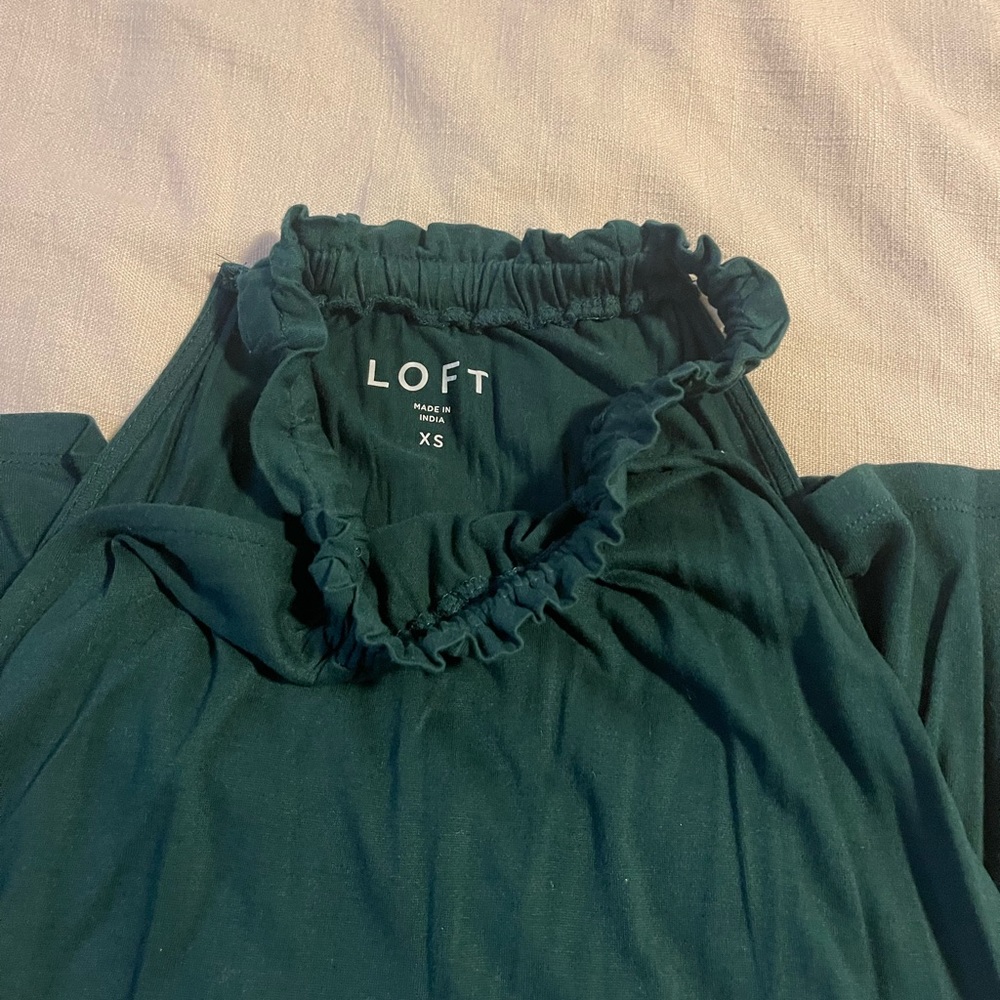 Loft Halter Peplum Top